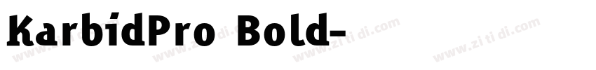 KarbidPro Bold字体转换